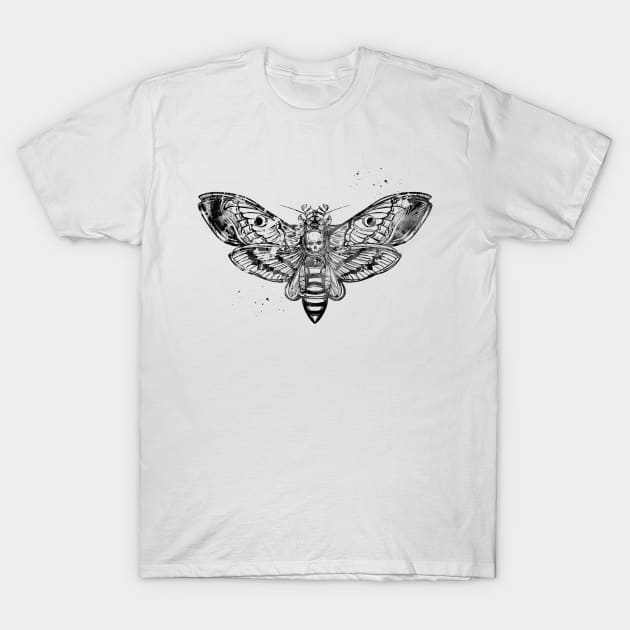 Moth T-Shirt by erzebeth